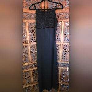 Vintage Byer Too Elegant Black Evening Dress